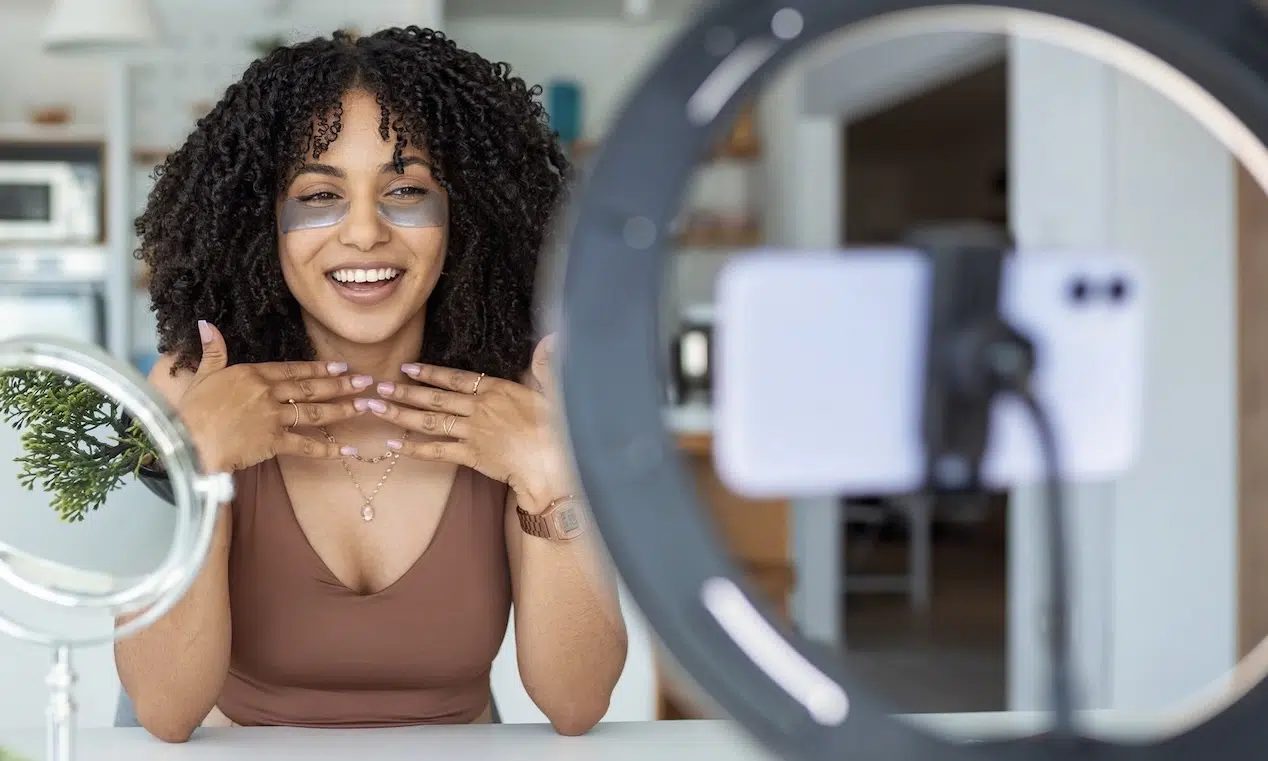 Skin Vitality influencer filming day